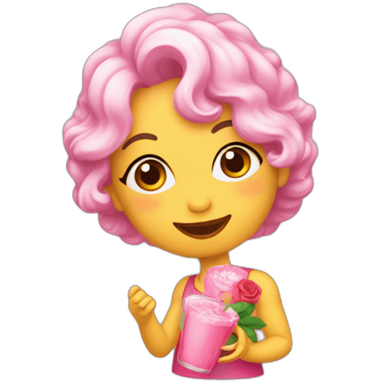 bebida rosa gaseificada emoji