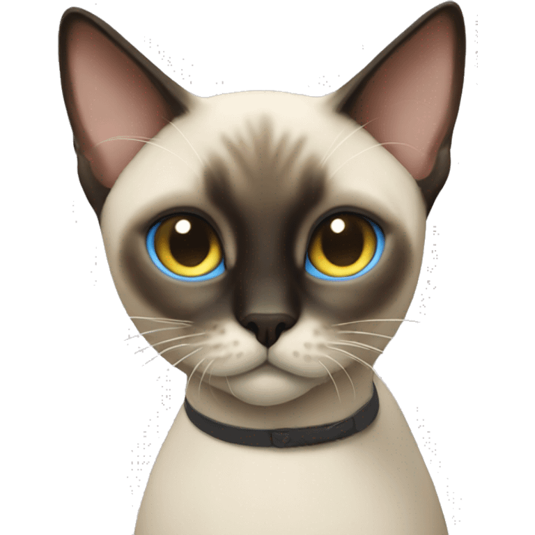 Siamese cat with pew pew emoji