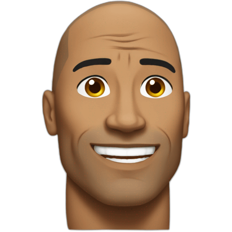 The Rock on The Rock emoji