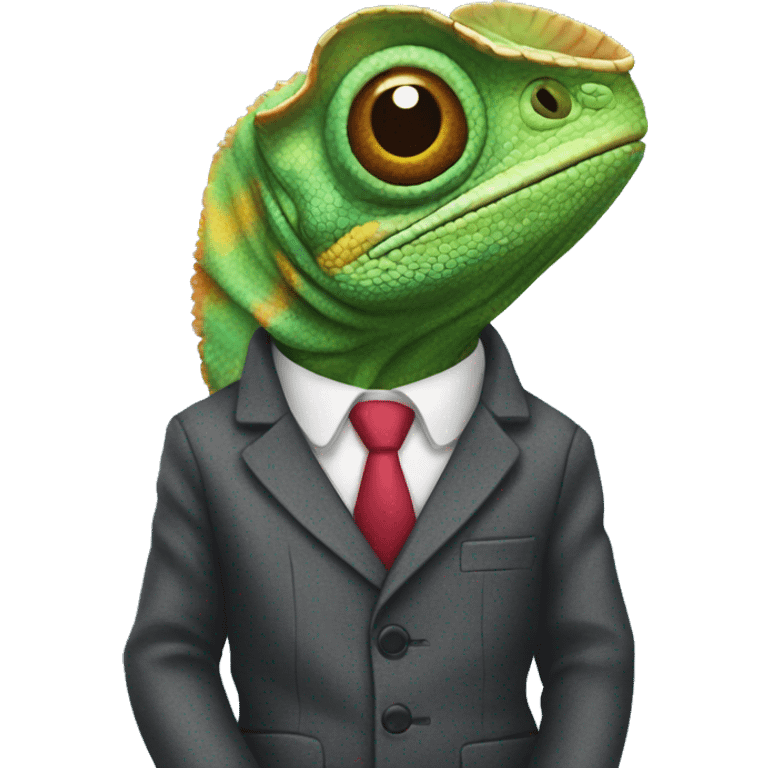 Chameleon in a Bad Suit emoji