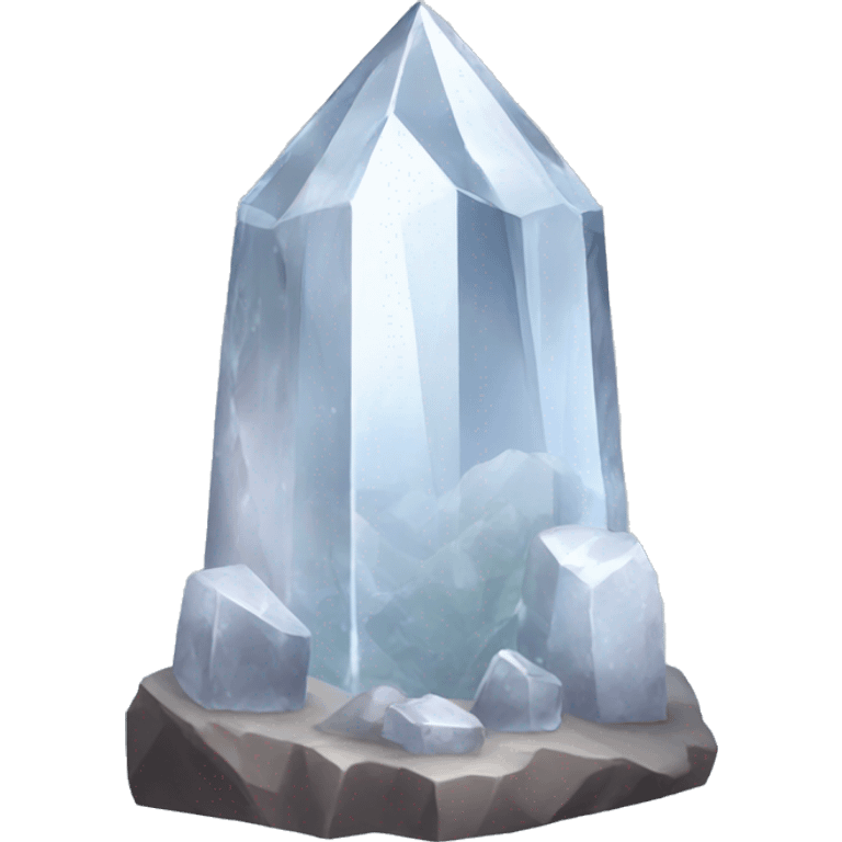 a clear quartz tower emoji