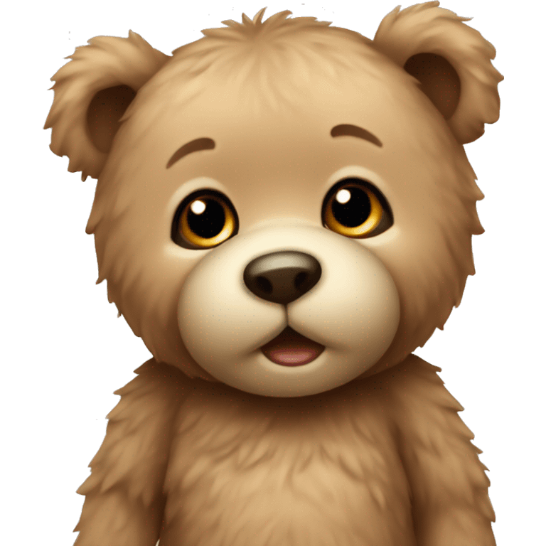 Cute baby teddy bear emoji