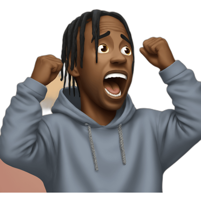 travis scott screaming emoji