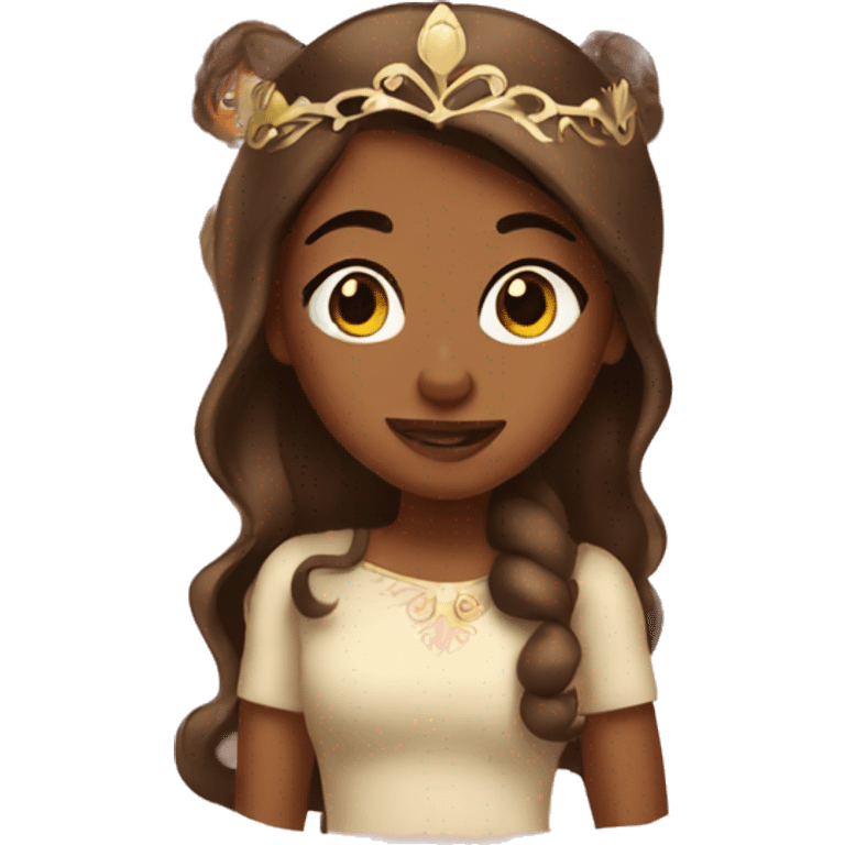 Brown girl princess  emoji