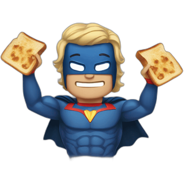 superhero toast emoji