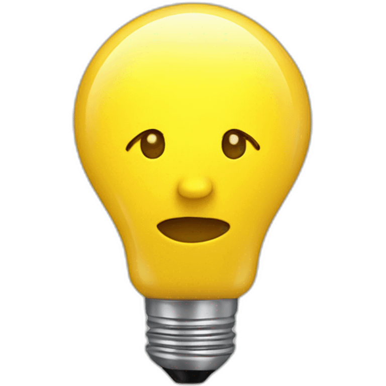 idea bulb yellow emoji