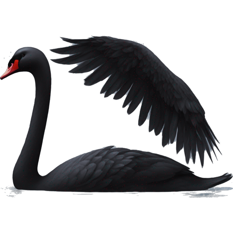 Fully Black swan emoji