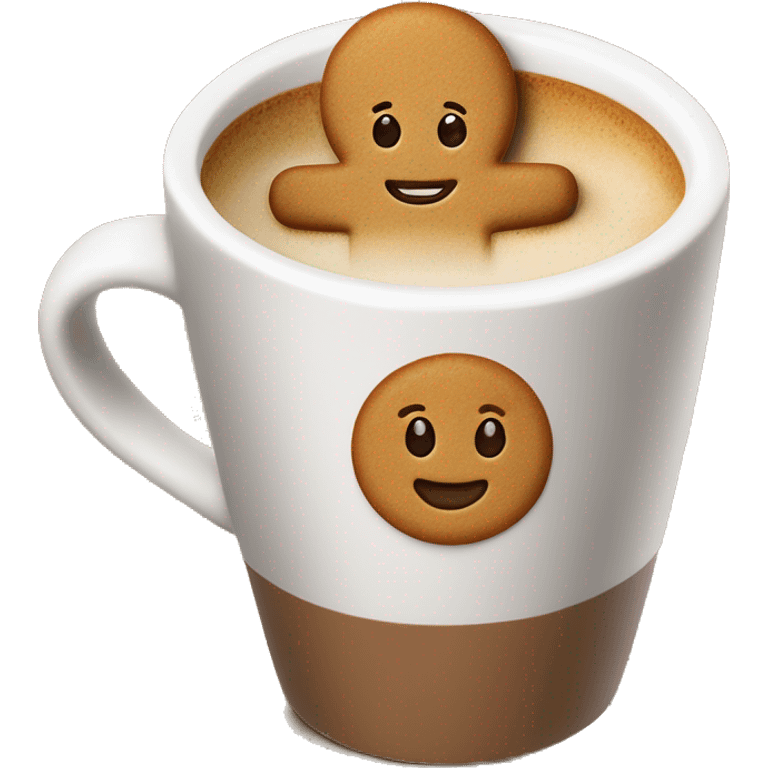 Gingerbread latte￼ emoji