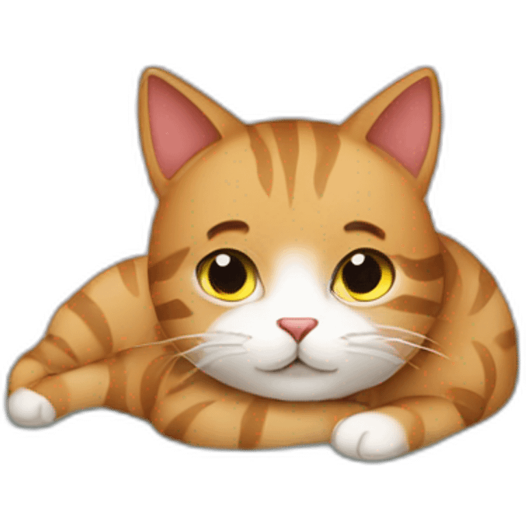 Cat-in-bed emoji