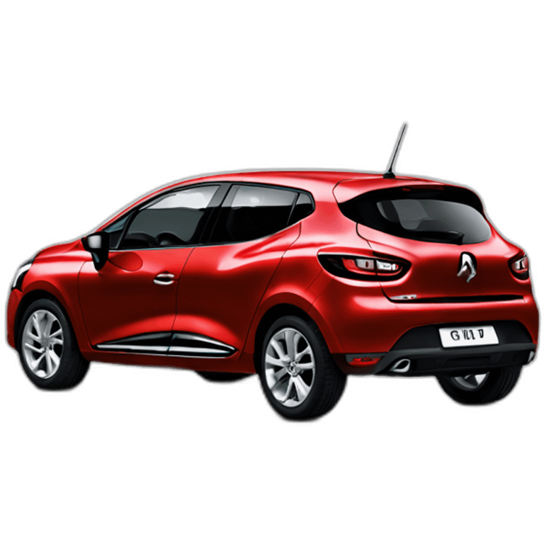 Renault clio rouge side emoji