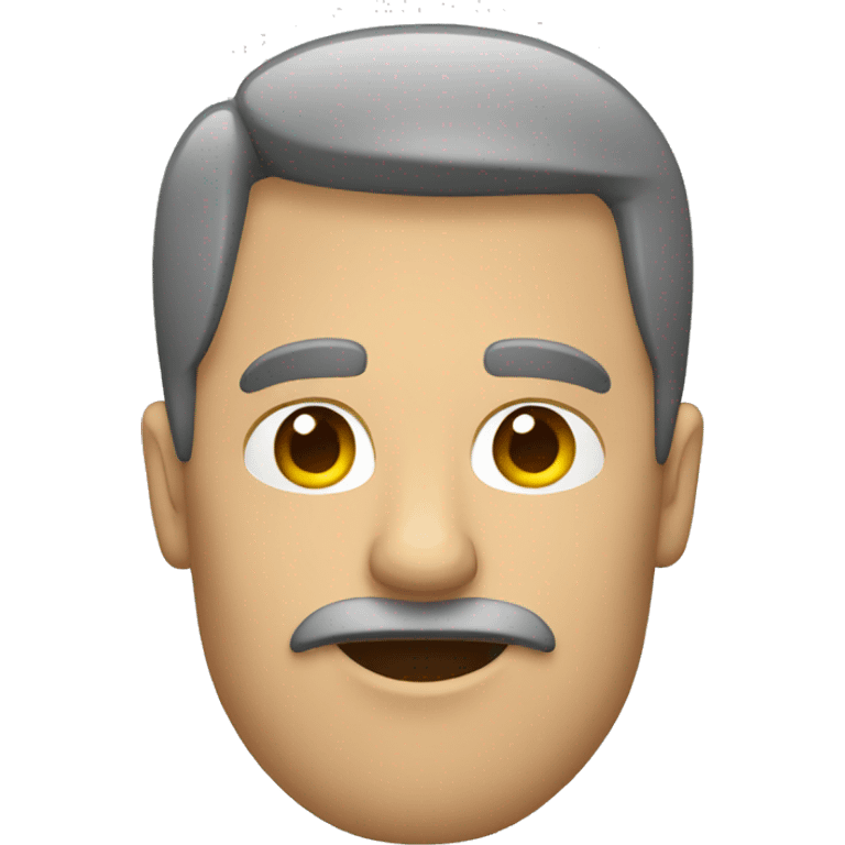 Hombre de perfil viendo a la izquierda emoji