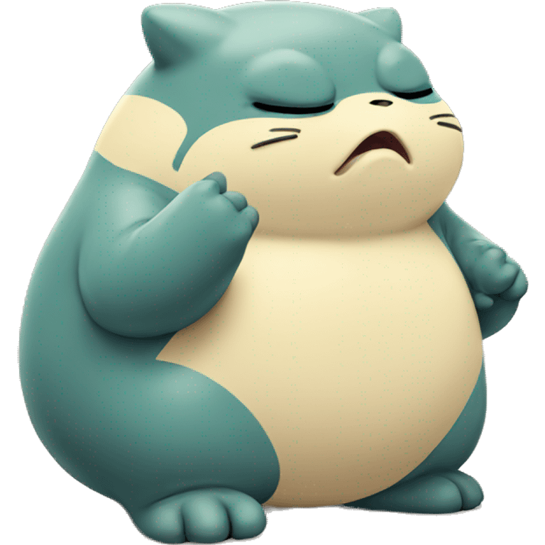 snorlax from pokemon but sad emoji