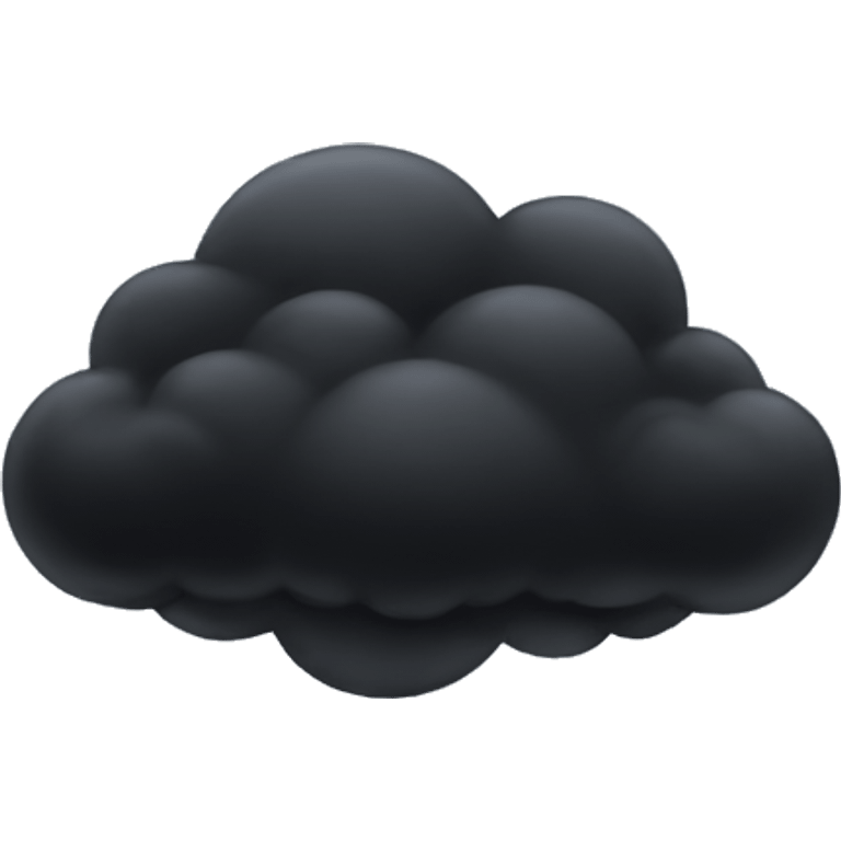 Black cloud emoji