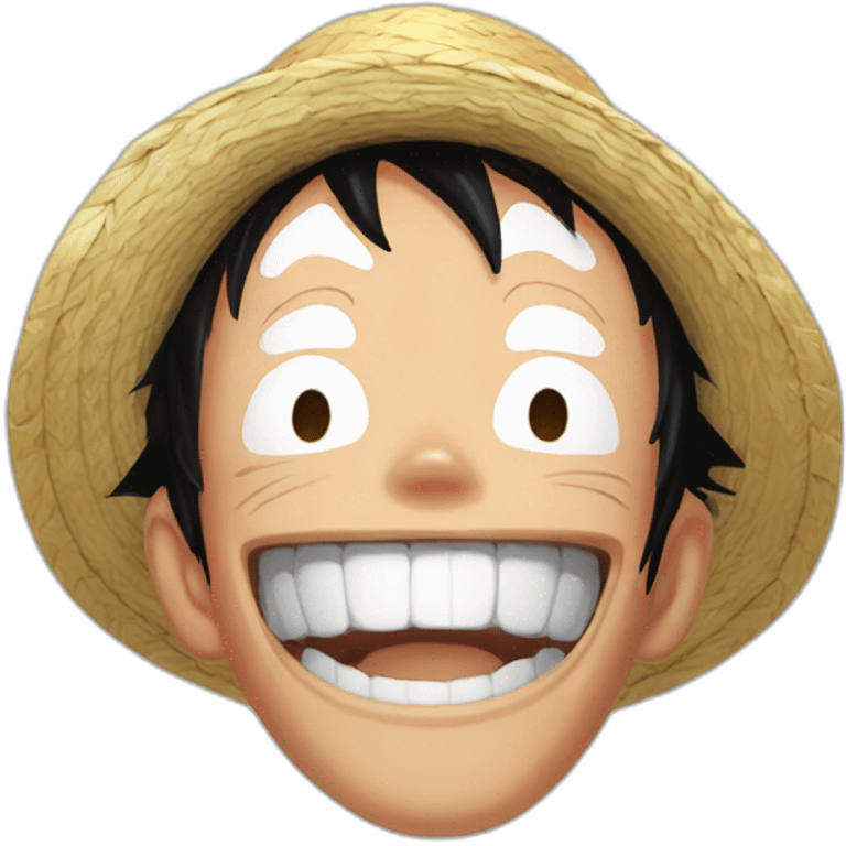 Luffy gear 5 laughing emoji