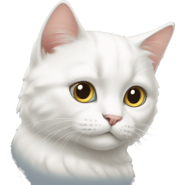 white cat emoji