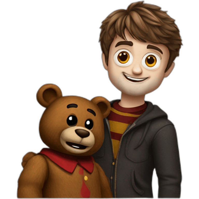 Daniel Radcliffe with Freddy Fazbear emoji