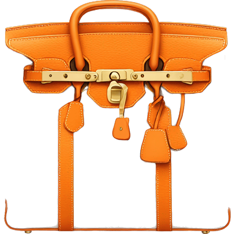 Birkin bag orange emoji