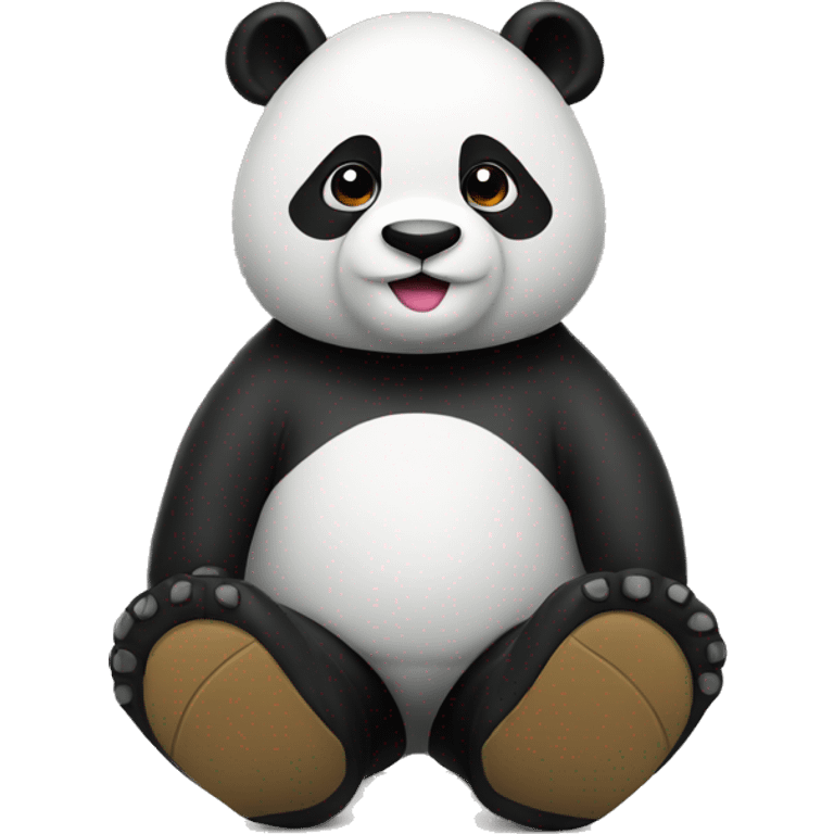 Panda with boots emoji