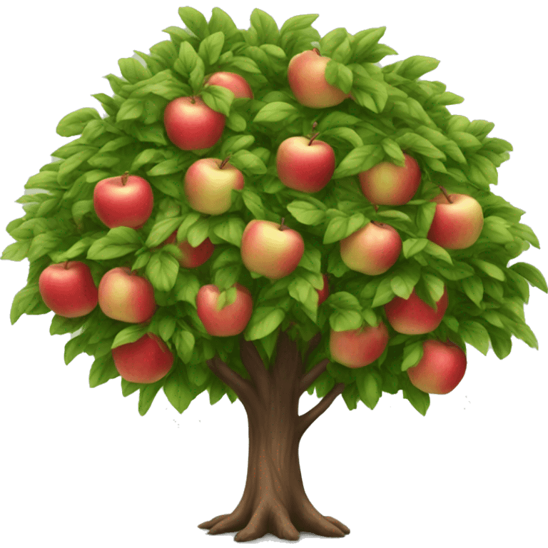 Beautiful apple tree emoji