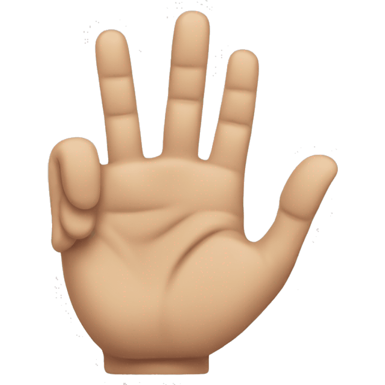 Hand showing the sign of ‘so so’ or average emoji