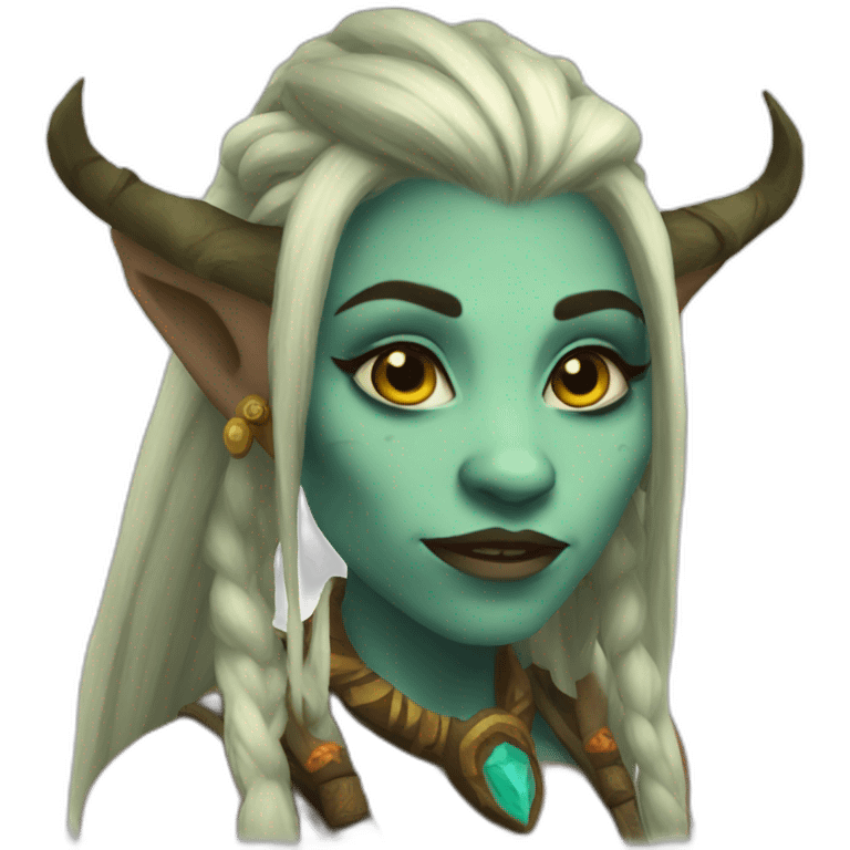 wow female troll shaman emoji