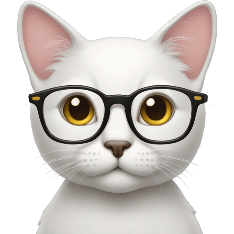 cat wearing glasses emoji