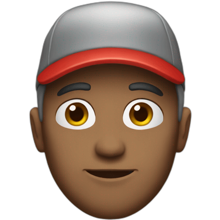 gray dude with red cap emoji