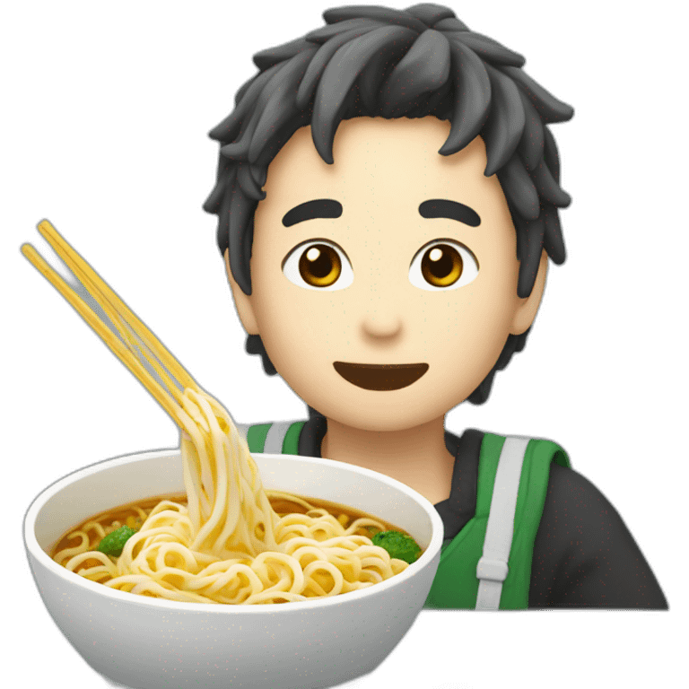 Narute eat noodle emoji