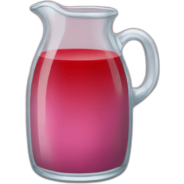 glass jug of red juice emoji