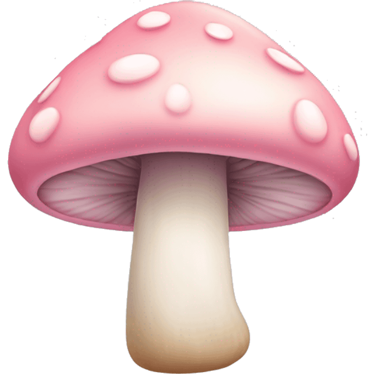 Pastel pink mushroom  emoji