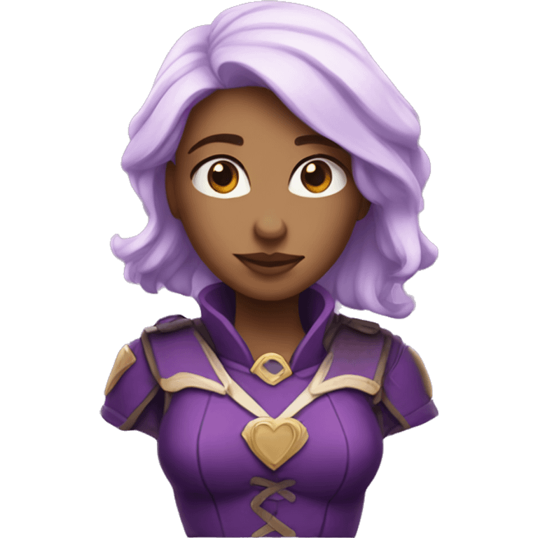 Maeve purple heart  emoji