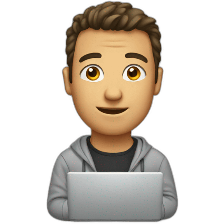 guy computer emoji