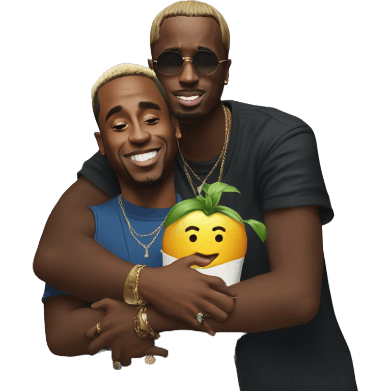 P diddy hugging juice wrld emoji