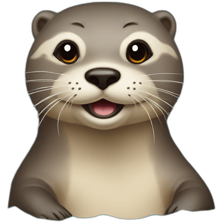 Loutre sur l'eau emoji