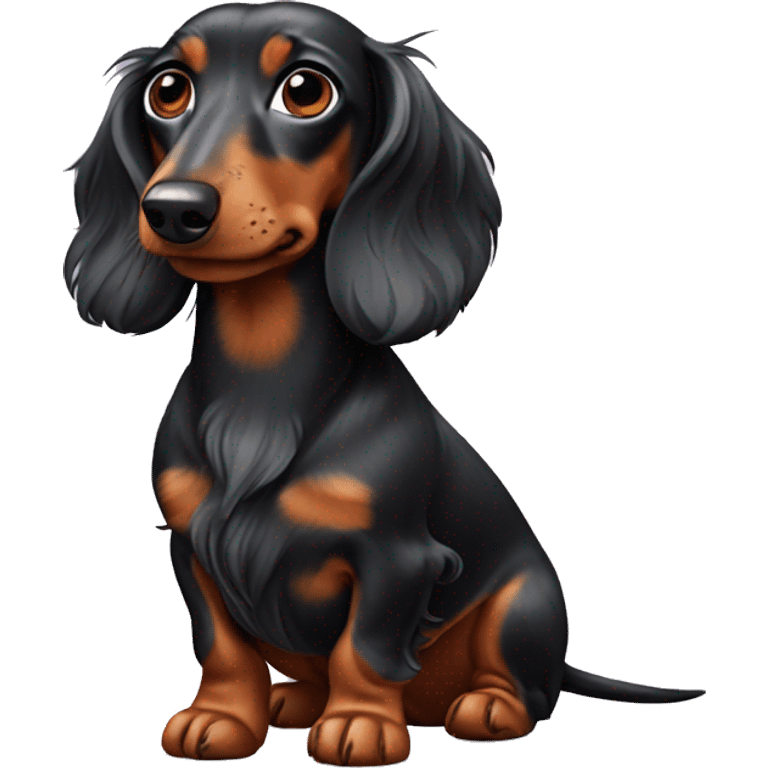 Dapple dachshund long hair emoji