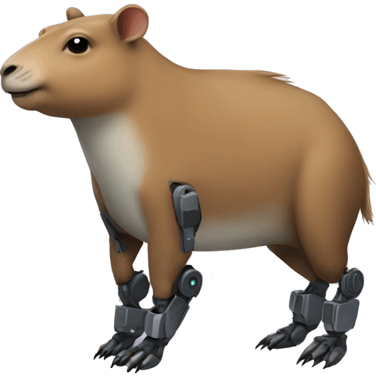 Robot capybara  emoji