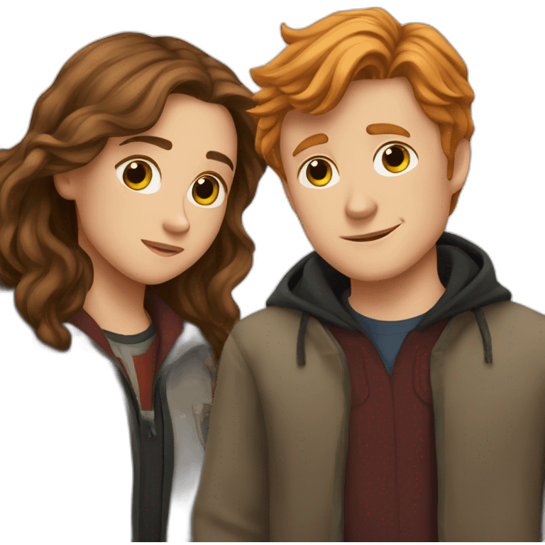 Harry, Hermione and Ron emoji