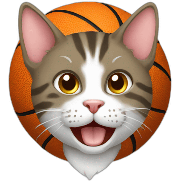 basketball cat emoji