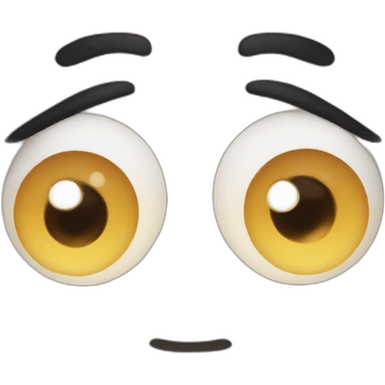 manga eyes looking up in wonder emoji