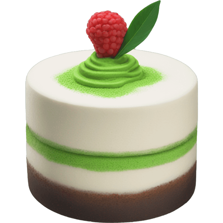 Matcha cake emoji