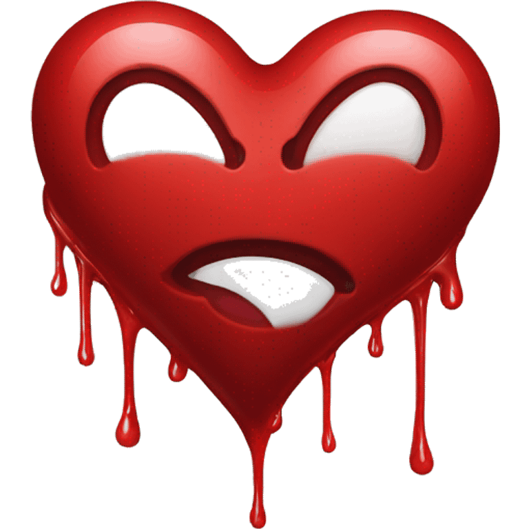 bleeding red heart emoji