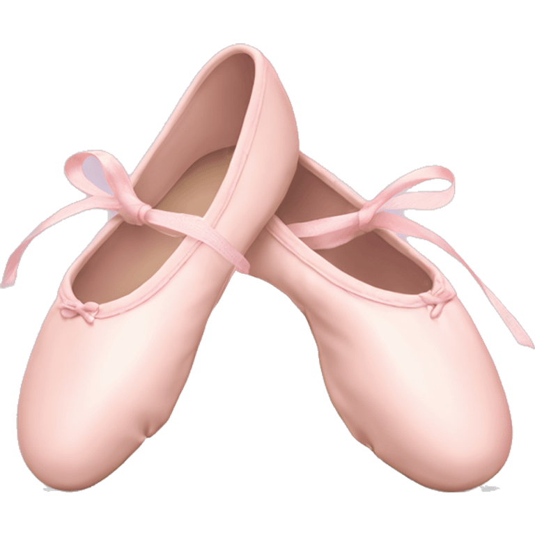 Pale pink ballet shoes emoji