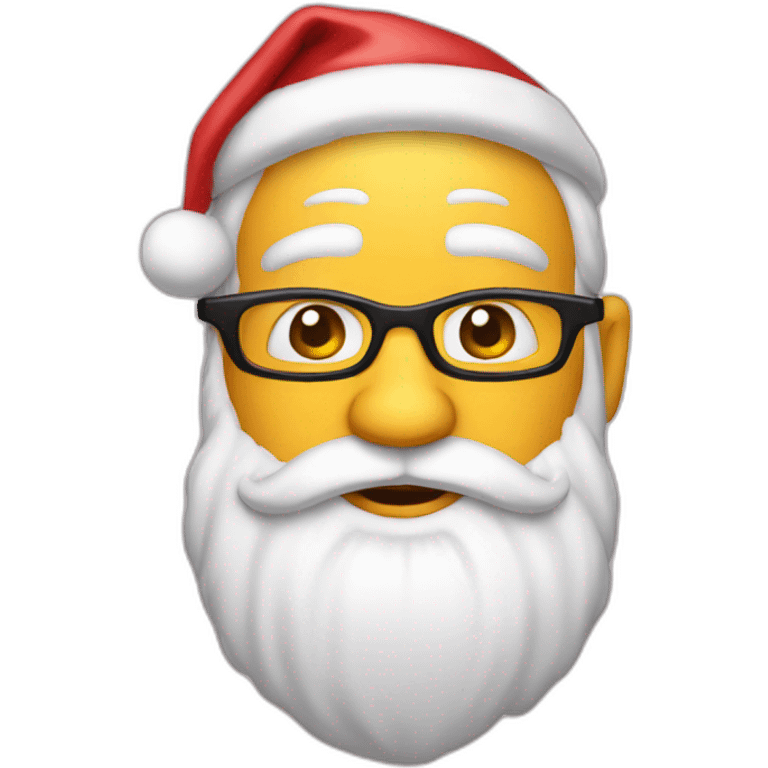 santa sunny emoji