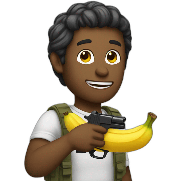 people with banana gun emoji