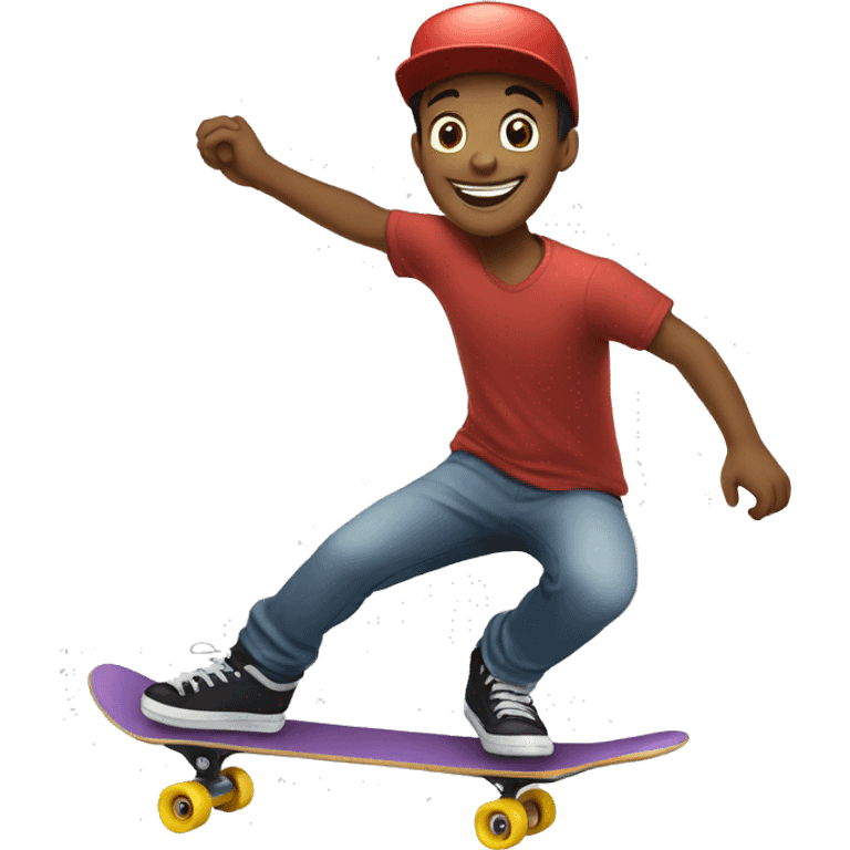 happy skater dude emoji