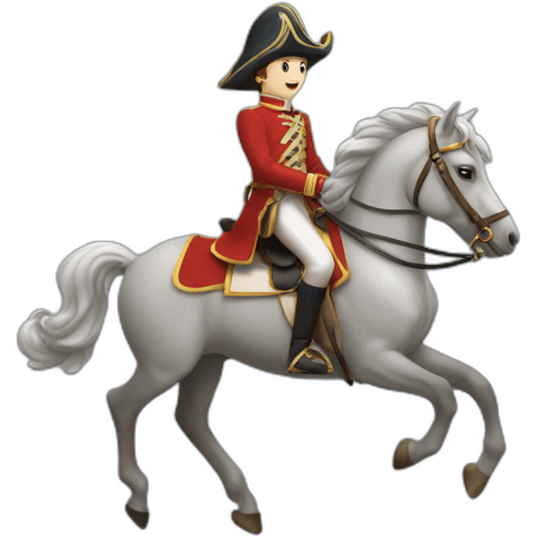 Dauphin sur un cheval emoji