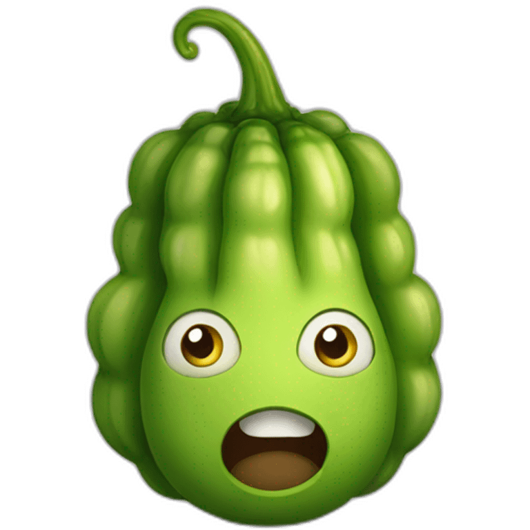 Cornichon avec des yeux emoji