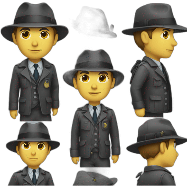 Smart detective emoji