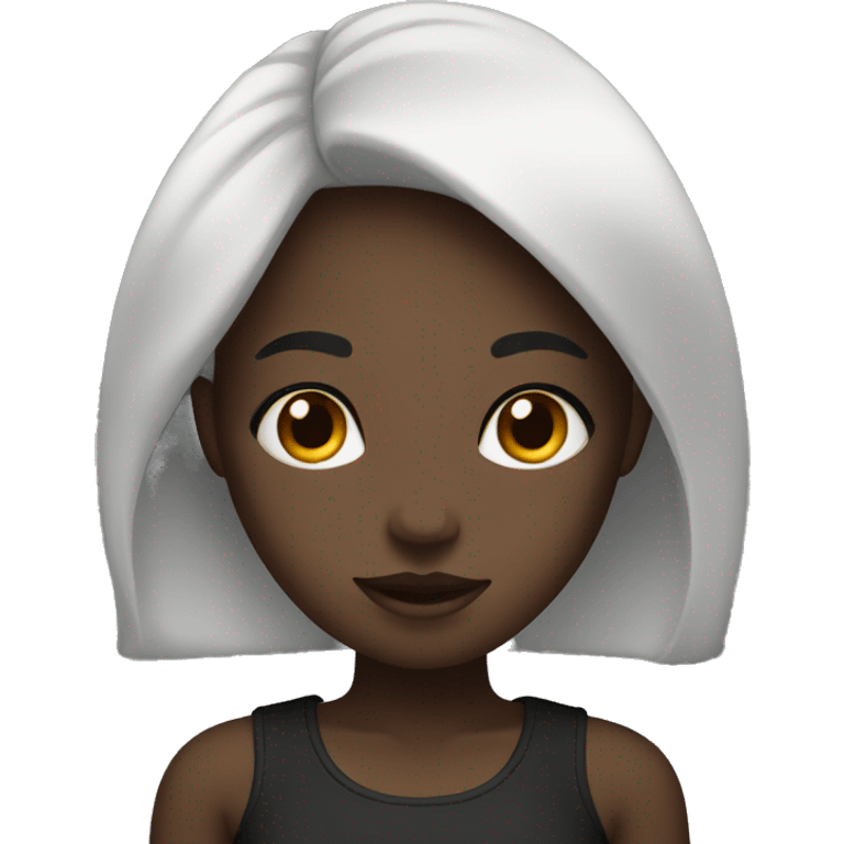 black block girl emoji