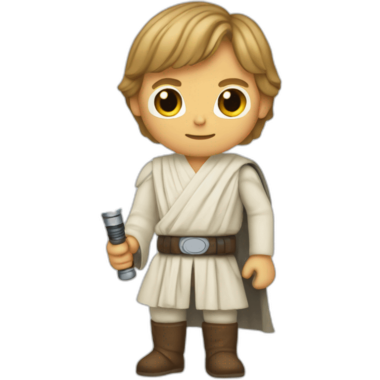 luke skywalker with light sabre emoji